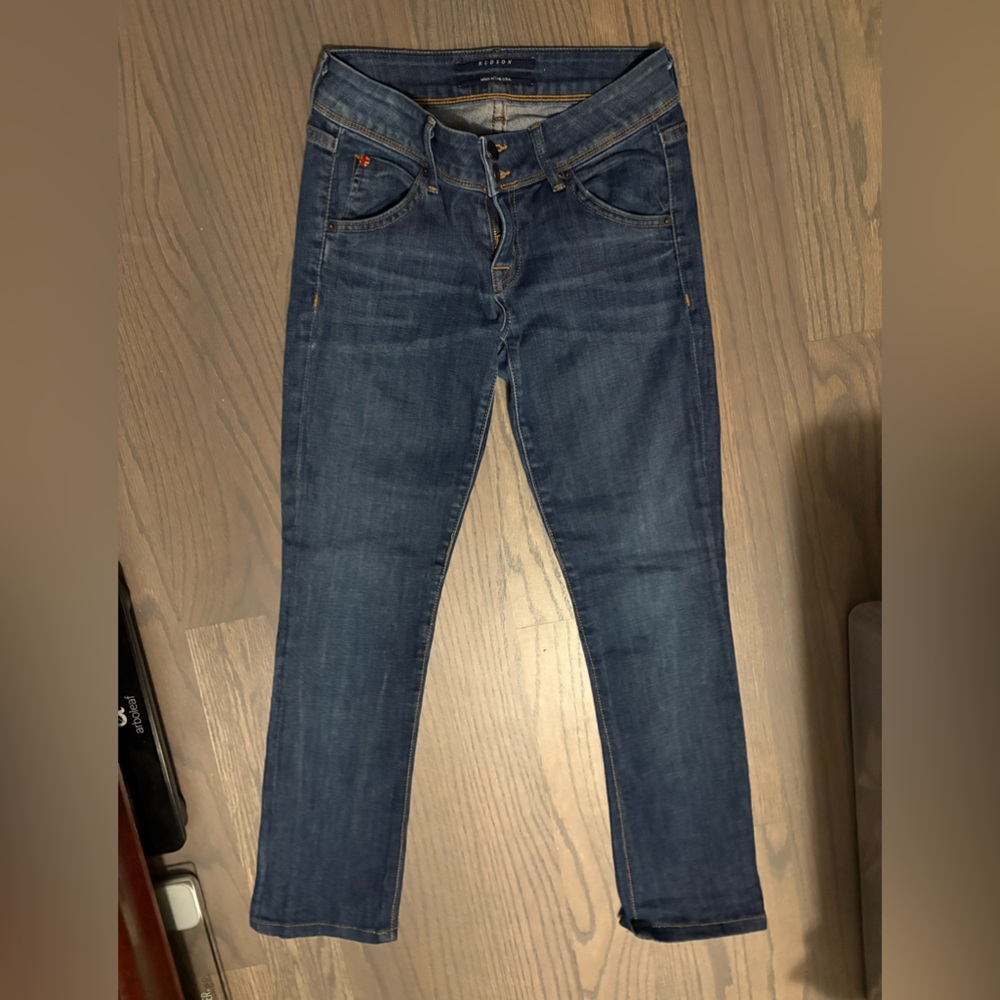 Hudson cropped skinny jeans size 25